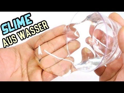 SCHLEIM aus WASSER ohne Kleber - YouTube