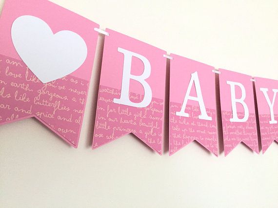 welcome baby girl banner