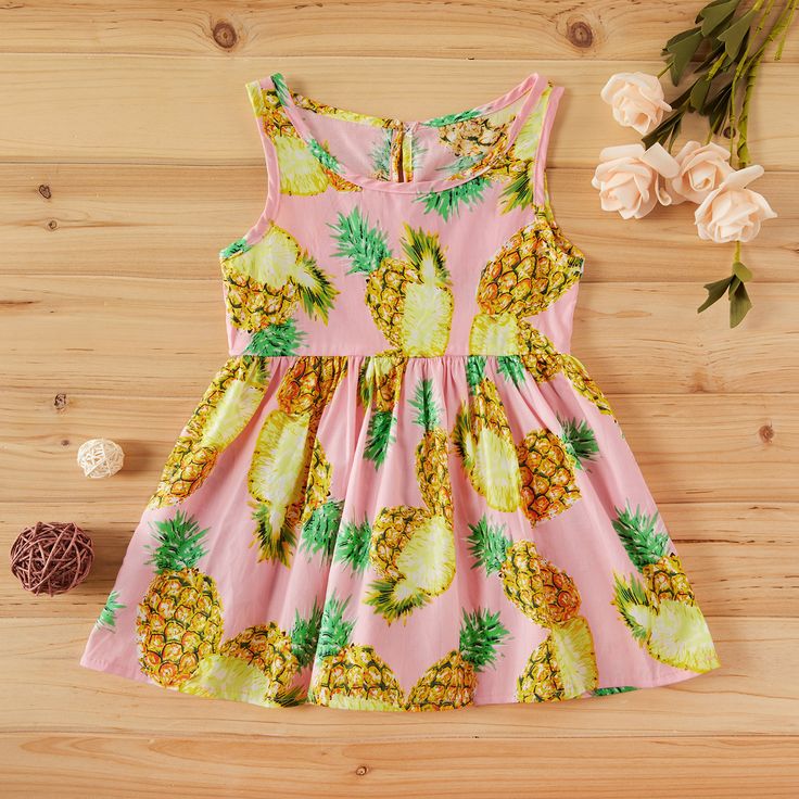 Efaster Infant Baby Girls Sleeveless Sling Cherry Print Tops+Shorts Outfits Set