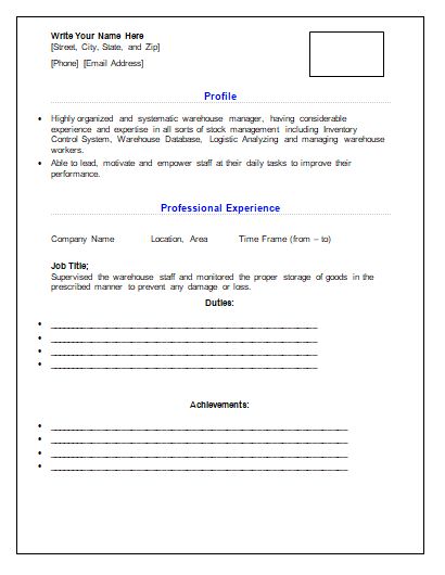 Mer enn 25 bra ideer om Warehouse resume på Pinterest - resume for warehouse Mer enn 25 bra ideer om Warehouse resume på Pinterest - resume for warehouse