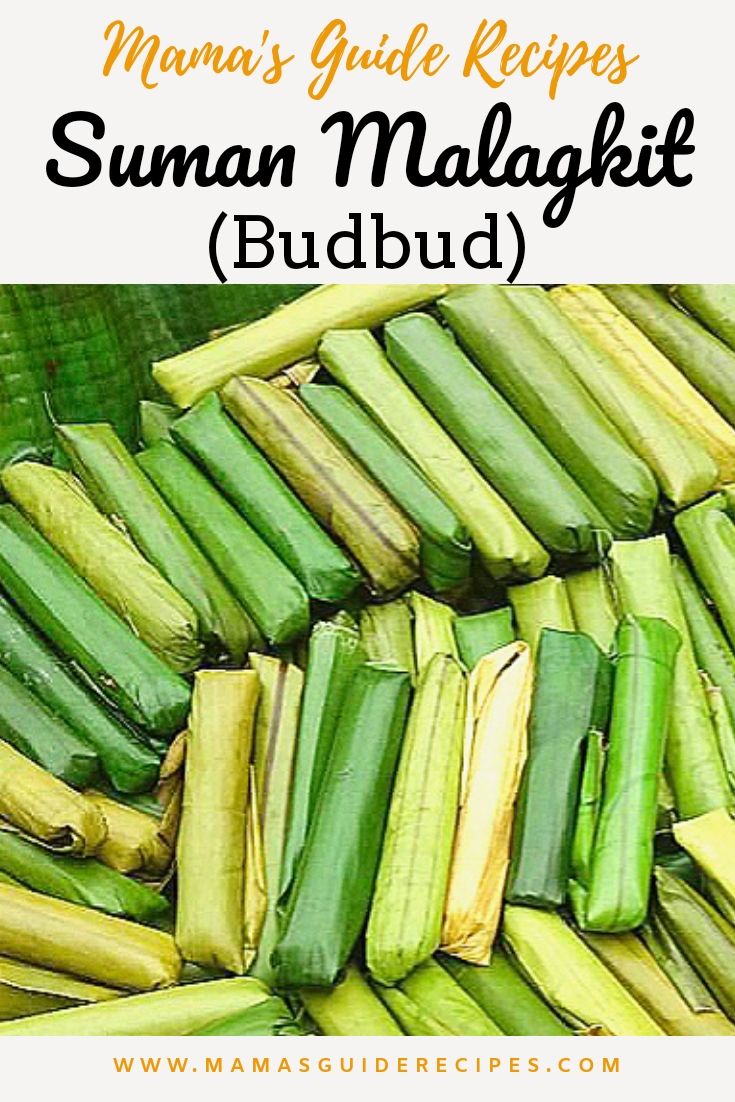 Suman Malagkit (budbud) is a favorite Filipino kakanin Suman Malagkit (budbud) is a favorite Filipino kakanin