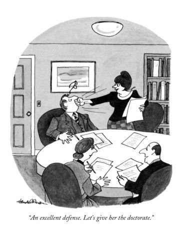 Dissertation defense cartoons
