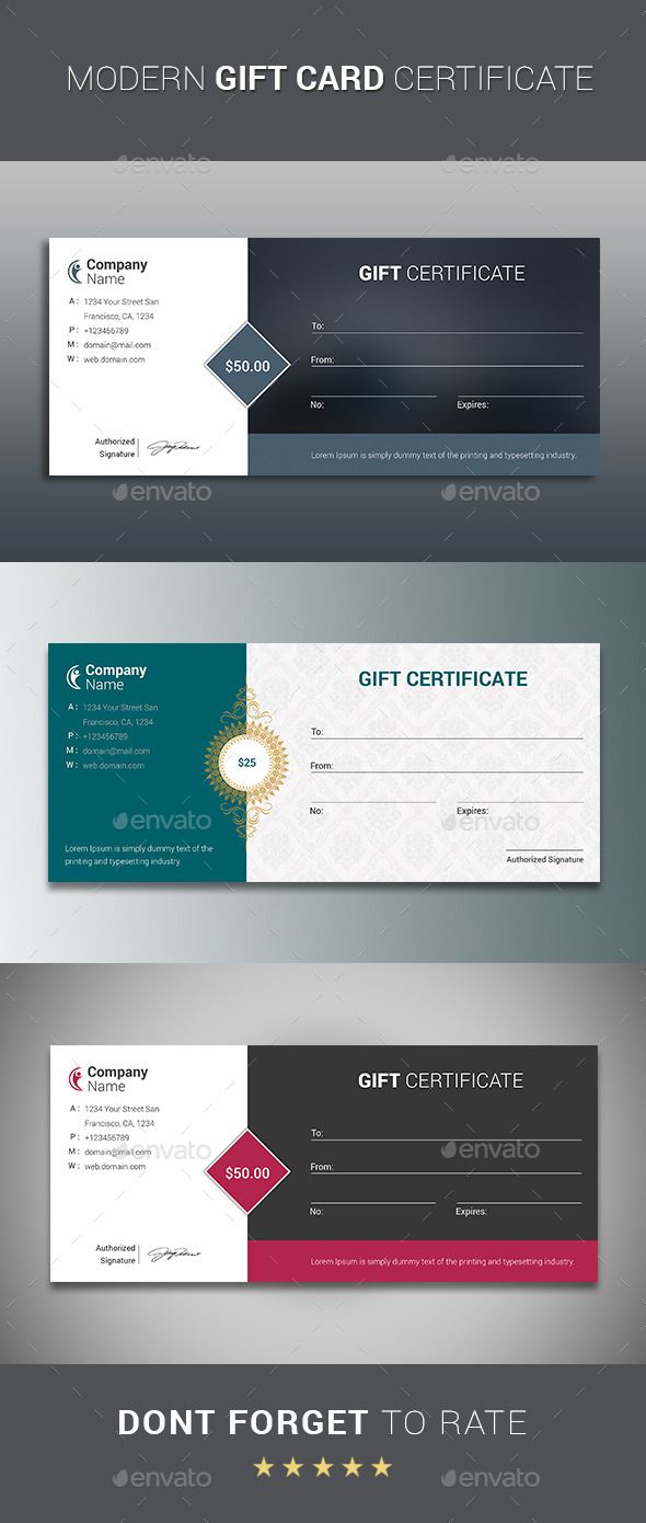 hotel gift certificate template