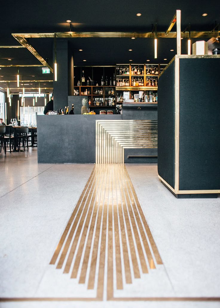 Build Inc Architects Adds Brass Veins To Munich Bar Interior Build Inc Architects Adds Brass Veins To Munich Bar Interior
