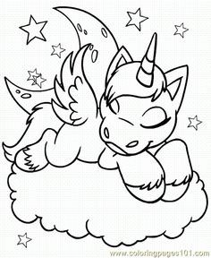 Baby Unicorn Coloring Pages Baby Unicorn Coloring Pages