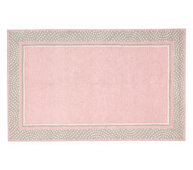 Polka Dot Border Rug Pink Gray Pinterest Rugs S Polka Dot Border Rug Pink Gray Pinterest Rugs S And Nursery