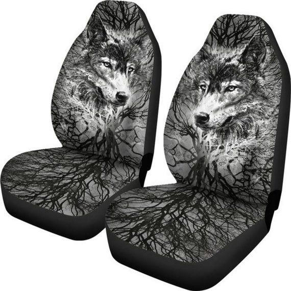 Wolf Head Tree Grey Universal Fit Car Seat Cover In 2020 Covers Cat - American Flag Sunflower Car Seat Covers Wolf Head Tree Grey Universal Fit Car Seat Cover In 2020 Covers Cat - American Flag Sunflower Car Seat Covers