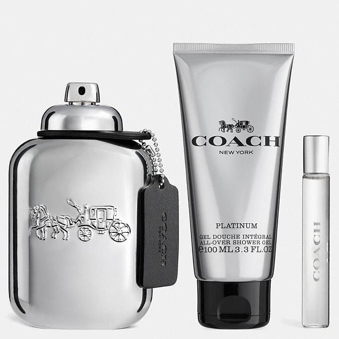 Coach Platinum Gift Set for Men | Perfume gift sets, Perfume Coach Coach For Men Eau de Toilette Spray 100ml Aftershave