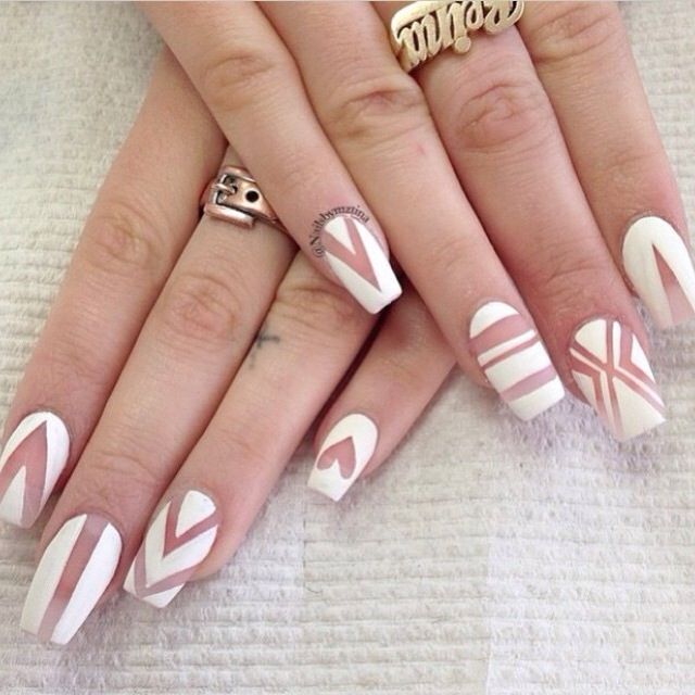 Cute White Nail Design With Coffin Shape! Acrylic Nails. Nail Porn Cute white nail design with coffin shape! Acrylic nails. | Nail Porn! | Pinterest | Nails, Nail Art and Nail designs - Cute White Nail Design With Coffin Shape! Acrylic Nails. Nail Porn