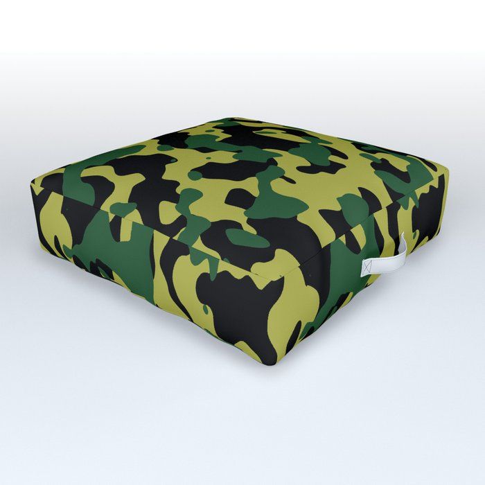 Pattern Camouflage Vert Jaune Noir Outdoor Floor Cushion Cushions Flooring - Camo Outdoor Furniture Cushions Pattern Camouflage Vert Jaune Noir Outdoor Floor Cushion Cushions Flooring - Camo Outdoor Furniture Cushions