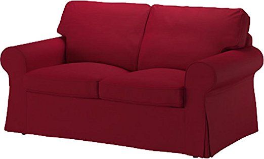 The Wine Red Cotton Rp Loveseat Cover Replacement Is Custom Made For Ikea Sofa A R Love Seat Covers Bed Ikea Rp Loveseat Sofa Cover, Wine Red Sofa Cover