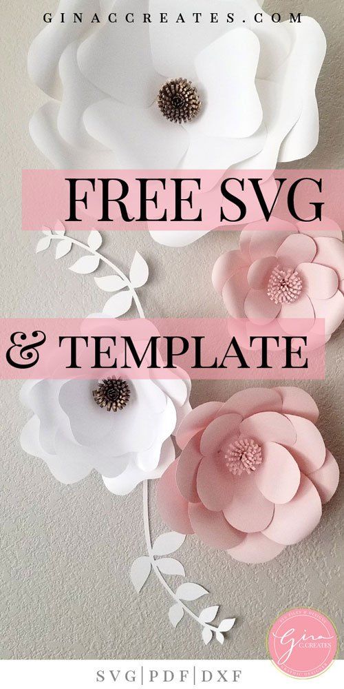 free paper flower svg template christmas gifts paper flowers