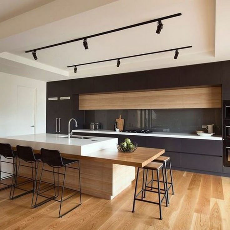 32+ Stunning Modern Minimalist Kitchen Remodel Ideas #kitchendesign #kitchendeco...