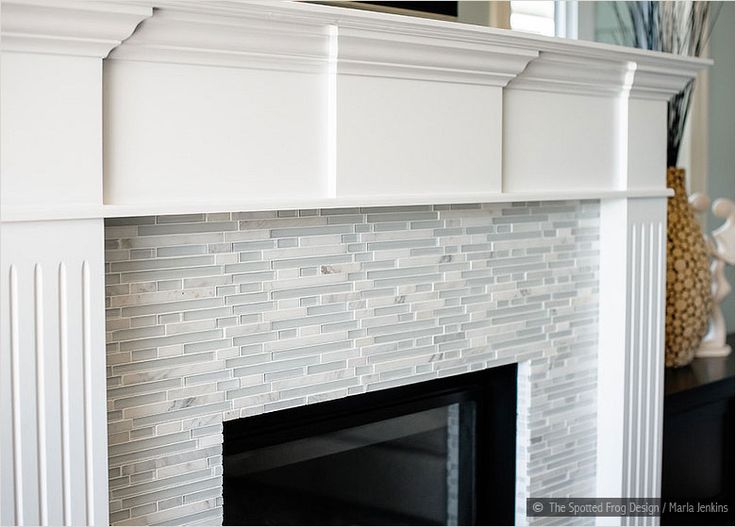 MODERN White Marble Glass Kitchen Backsplash Tile