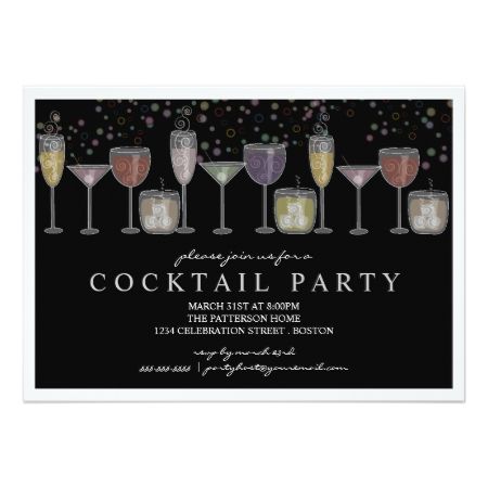 cocktail party invitations wording