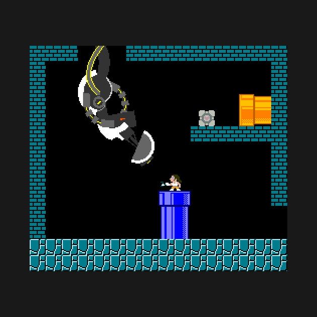 Aperture laboratories T-shirt Portal GLADOS Gaming Aperture laboratories T-shirt Portal GLADOS Gaming