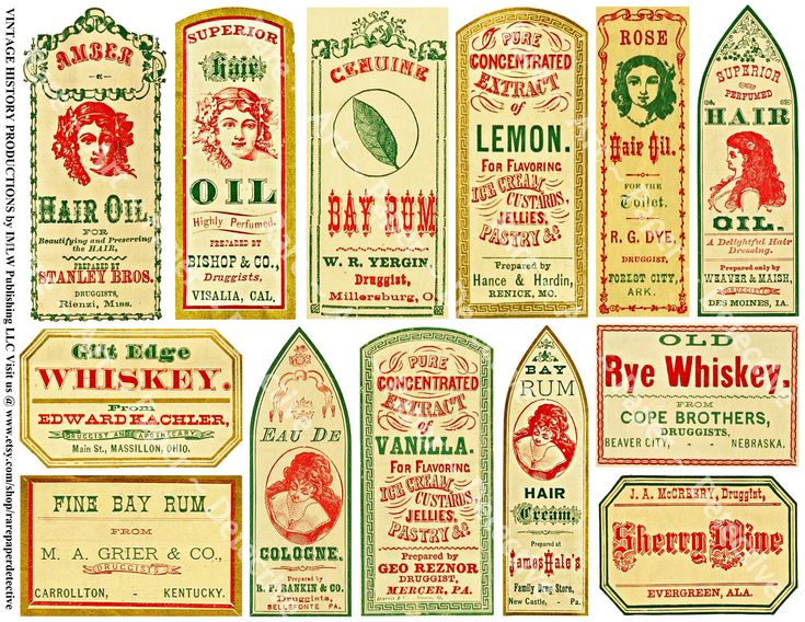 Druggist Art Paper Antique Labels Printed Sheet Vintage | Etsy in 2021 | Apothecary labels ...
