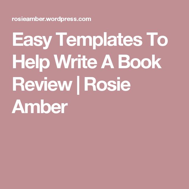 Write me a book review
