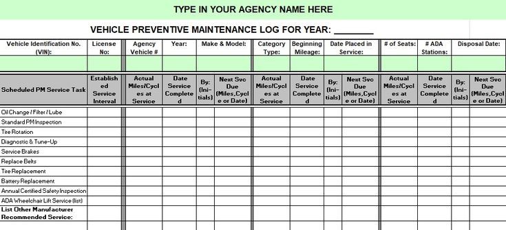 6+ Download Printable Vehicle Maintenance Log Template Within Building 6+ Download Printable Vehicle Maintenance Log Template Within Building