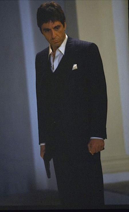 Tony Montana Suit Black Scarface Suit | Scarface movie, Al pacino, Scarface