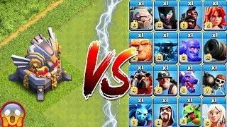 max eagle artillery vs all troops clash of clans eagle artillery