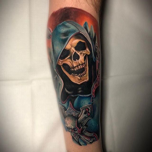 Poch In Best Skull Tattoos Mayan Mayhem In 2021 Tattoos Body Art Tattoos Skull Tattoos