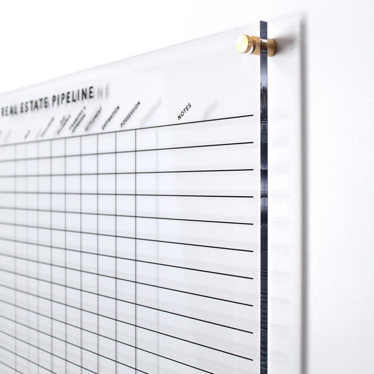 Dry erase board LARGE size Acrylic Realtor Board Custom Etsy Dry