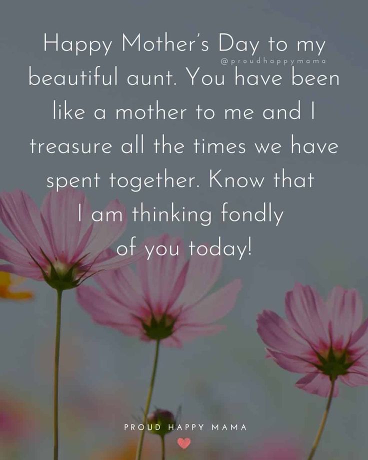 Happy Mothers Day To My Aunt
