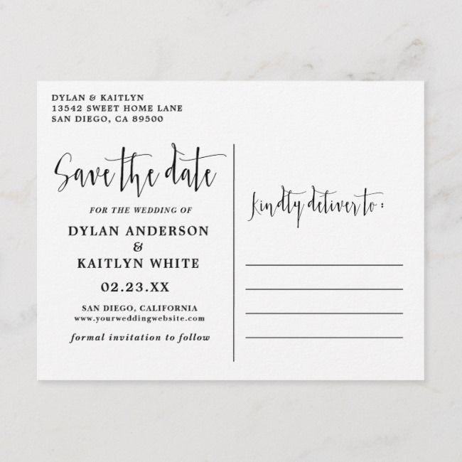 hand lettering wedding save our date postcard zazzle com wedding save the date post cards