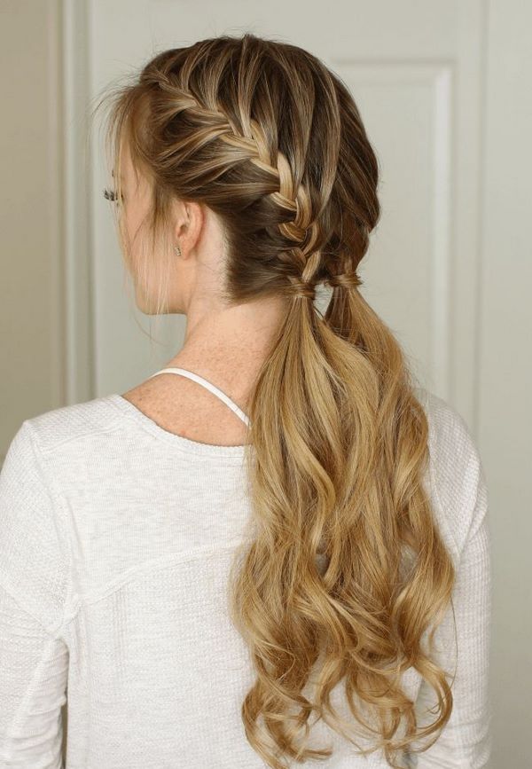 Image of Braids casual hairstyle for long hair