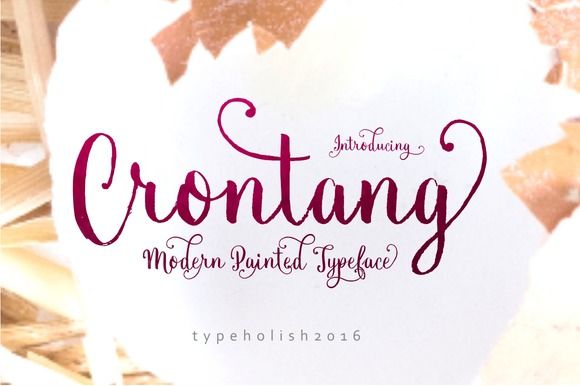Crontang Natural writing, New fonts, Writing styles