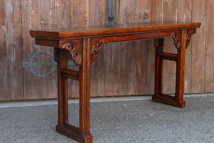 Antique Scroll Altar Console Table In 2021 Antiques Entry Antique Scroll Altar Console Table In, Korean Console Table
