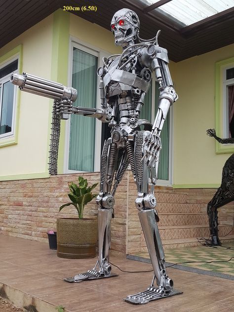 latest terminator statue sculpture
