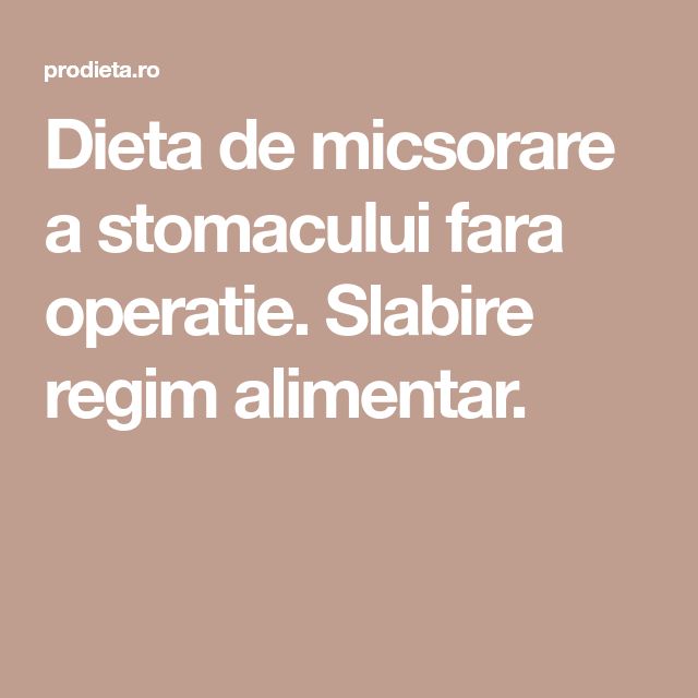operație de slăbire