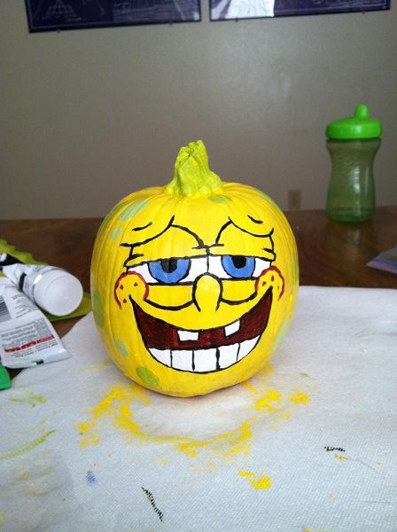 spongebob pumpkin no carving design spongebobpumpkin painting ideas - Halloween Pumpkin Designs Without Carving spongebob pumpkin no carving design spongebobpumpkin painting ideas - Halloween Pumpkin Designs Without Carving