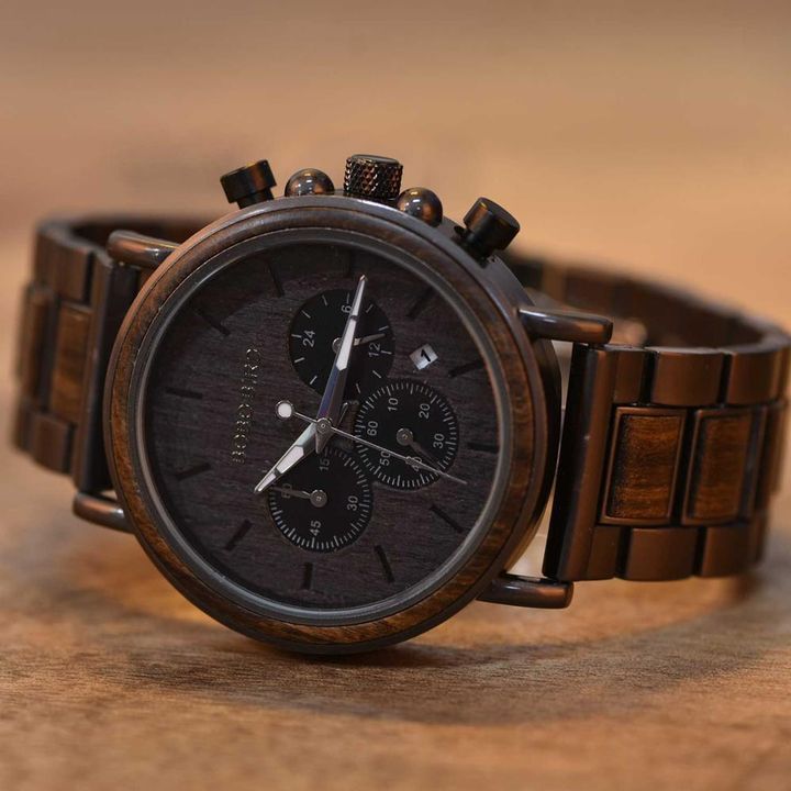 Stopwatch Show Date Create Gift Wood Watches in 2020 | Wood watch