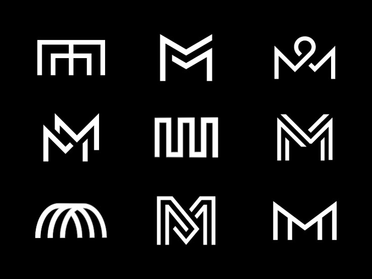 mm onograms logos design typography logo monogram logo m designs