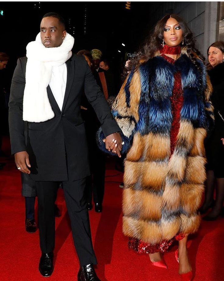 Diddy x Naomi Fashion, Fur fashion, Naomi campbell