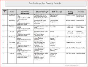 pre planning curriculum lesson themes calendar preschool map guide pages math plans pacing sequence yearly plan academic skills literacy trailblazer