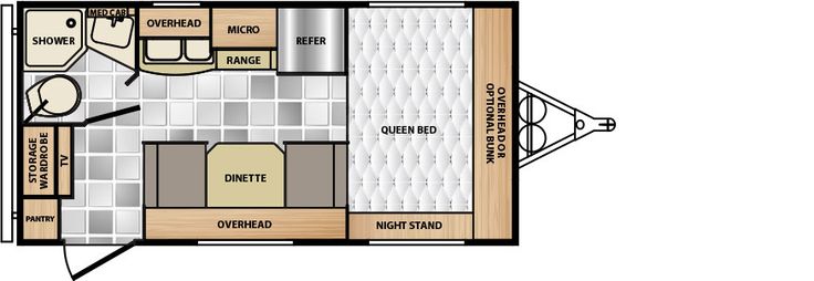 Cheap Travel Trailers For Sale >> Winnebago RVs Minnie 1801FB, 19ft long Queen bed GVWR (lbs.) 7,000, $23,000 | Floor plans, Small ... Cheap Travel Trailers For Sale >> Winnebago RVs Minnie 1801FB, 19ft long Queen bed GVWR (lbs.) 7,000, $23,000 | Floor plans, Small ...