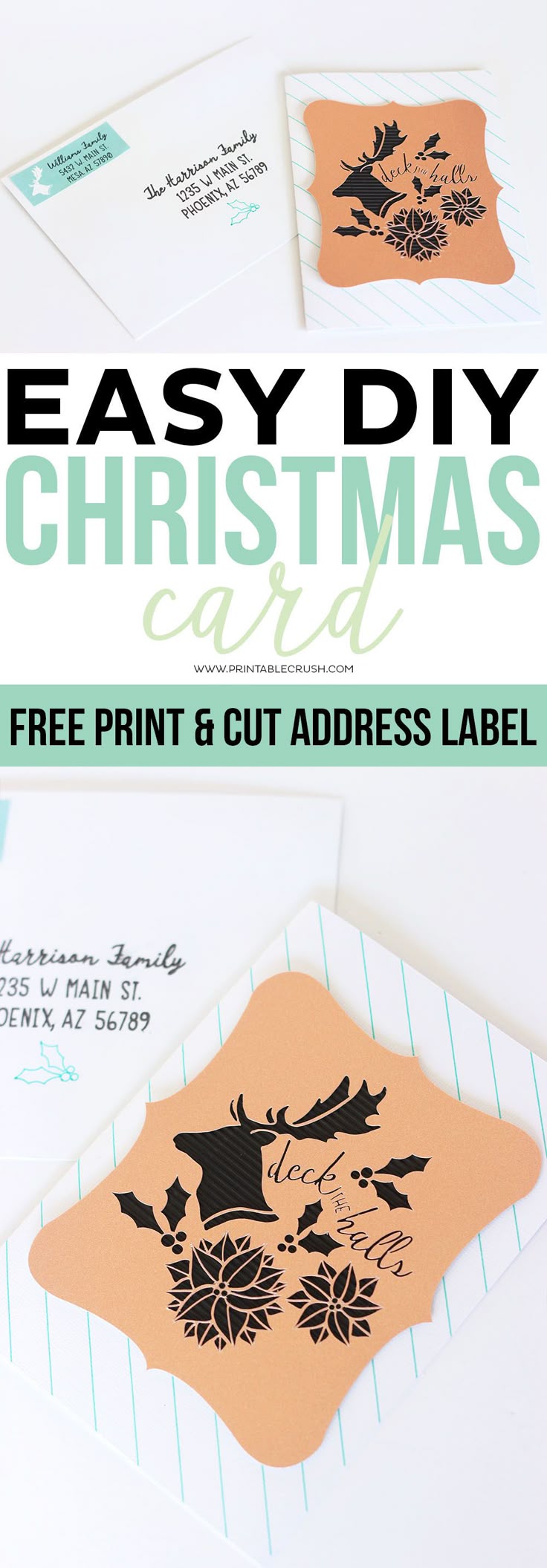 1,789 Free Address Label Templates - thesprucecrafts.com Free christmas mailing label template