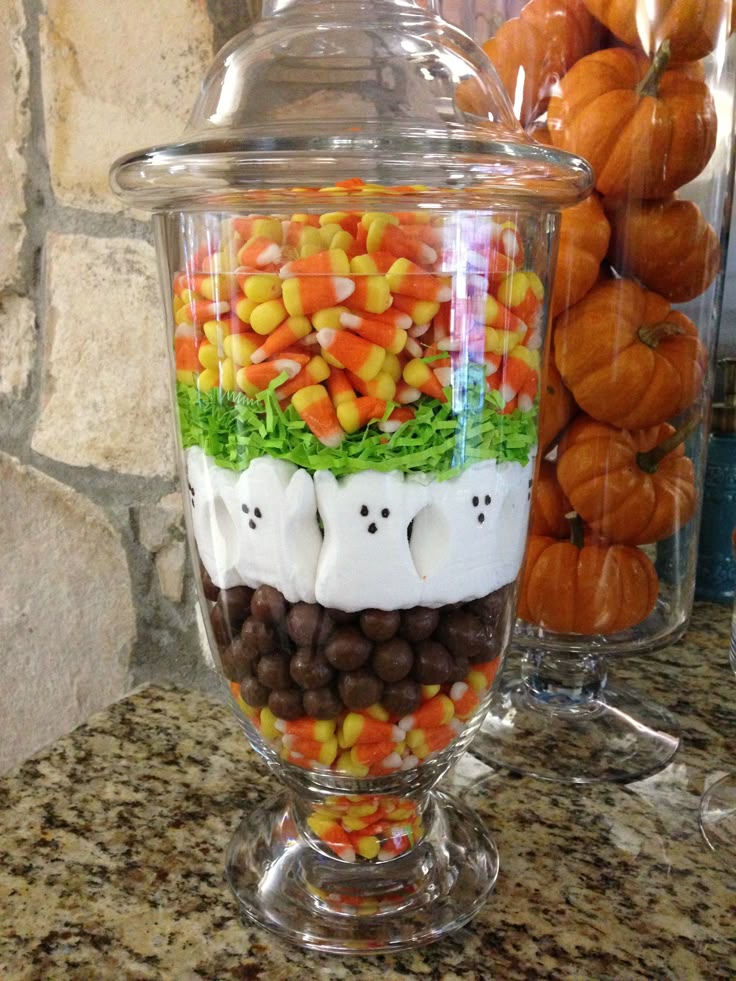 peeps halloween decorations apothecary jars