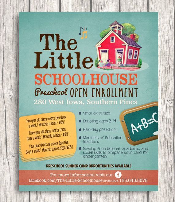 preschool flyer ideas