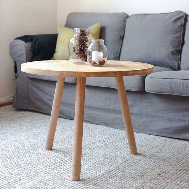 Diy How To Make A Round Coffee Table In 10 Steps Kaffebord Sofa Salongbord Diy Sofa, How To Make A Small Round Coffee Table