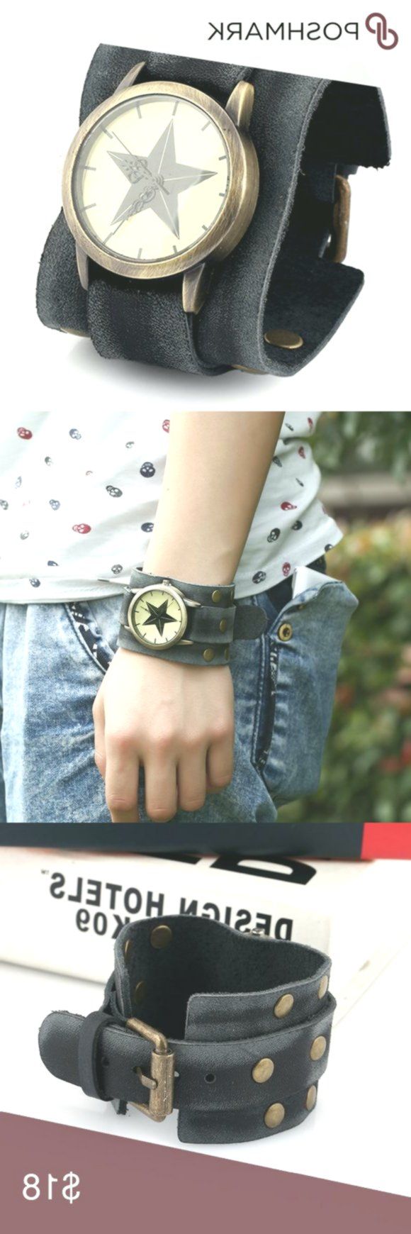 Punk Style Vintage Leather Mens Watch Feature: vintage, punk, Rock N Roll, handi..., #feature...