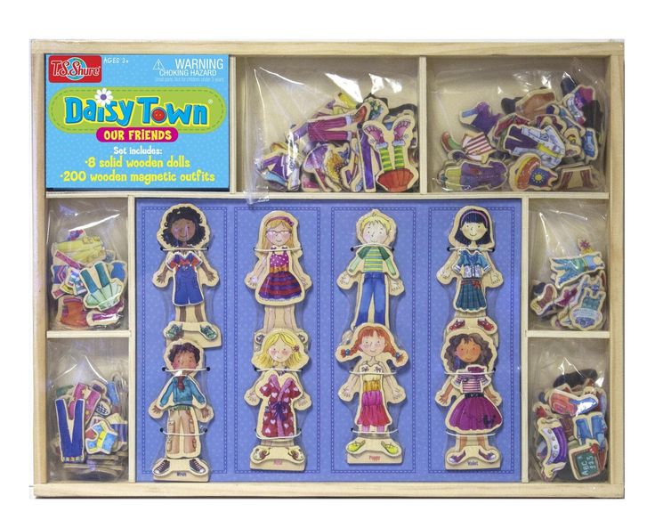 T.S. Shure Daisy Town Our Friends Wooden Dress