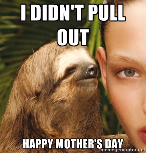 s day memes sloth memes the sloth i didn t pull out s day memes sloth memes the sloth i didn t pull out