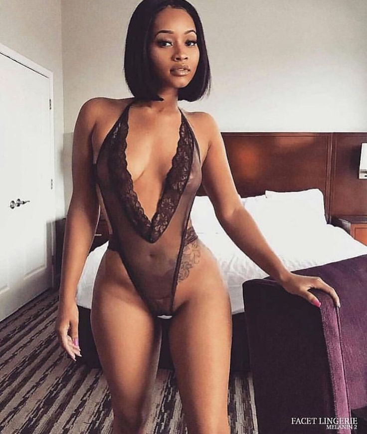 Sensual feet ebony lingerie