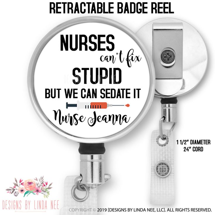 LPN Badge Reel, Badge ID, Retractable ID, Lanyard Badge Holder, Nurse Gift, Nurse Accessories