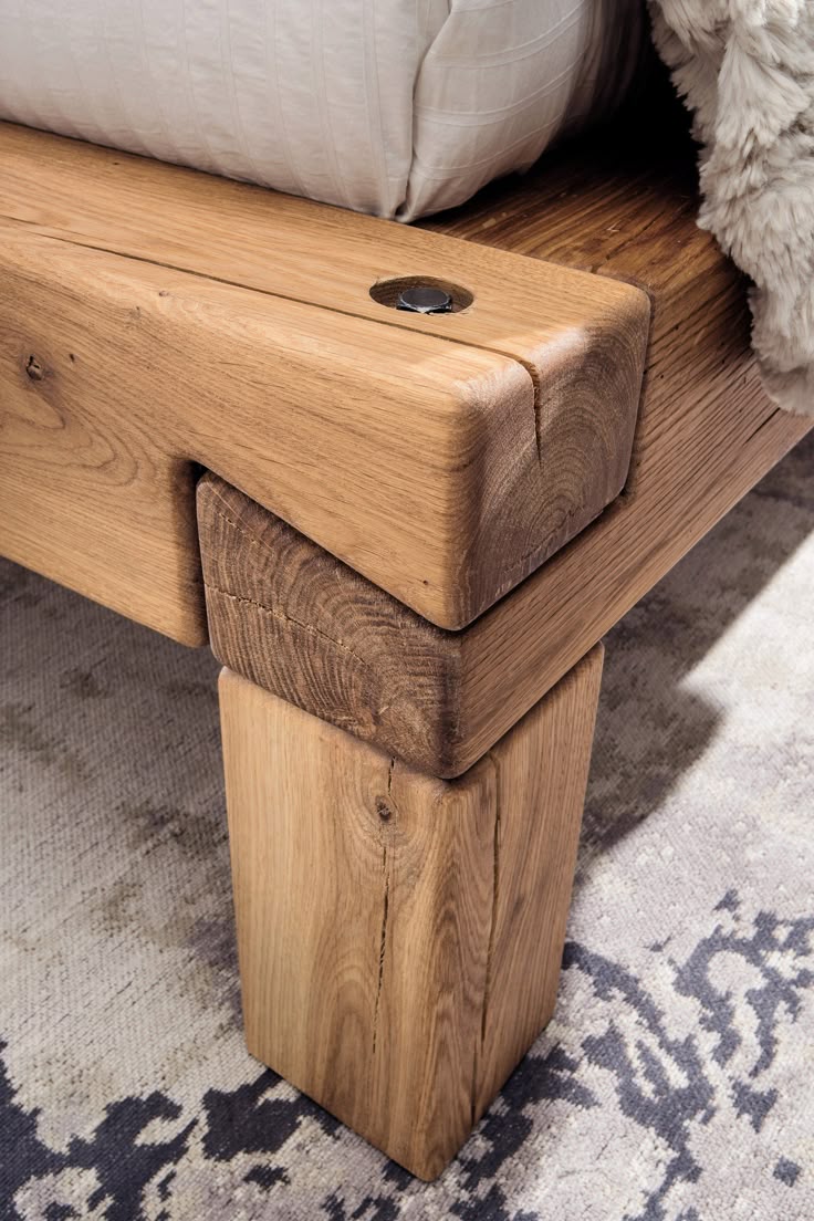 Kollektion Letz Balkenbett IV Wildeiche | Möbel Letz - Ihr Online-Shop